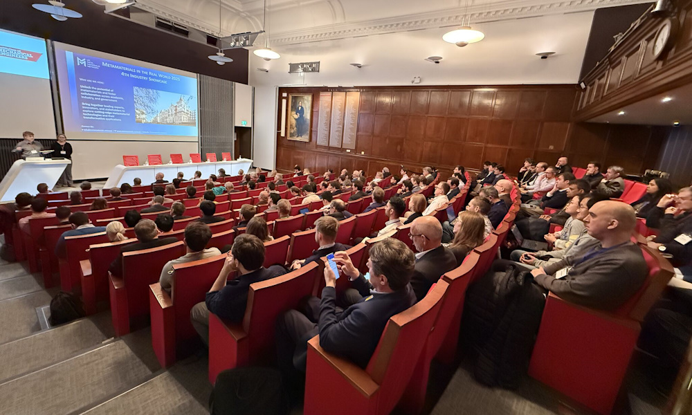 The auditoriuim at the UK Metamaterials Network Showcase